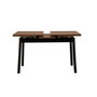 Hanah Home Oliver Open - Barok Black Mesa de Comedor Extensible